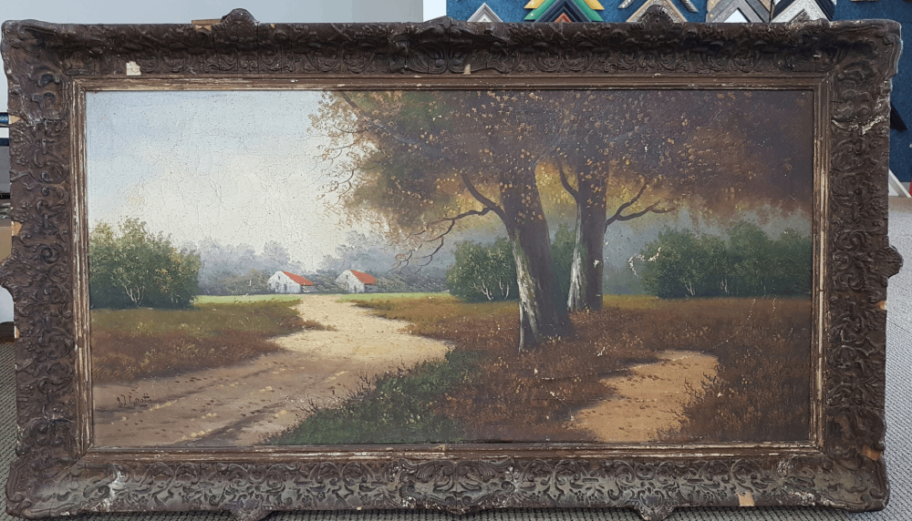 Oil Painting & Ornate Frame Conservation