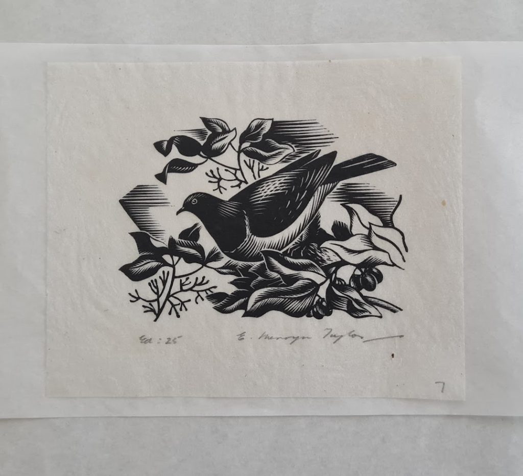 Art Conservation & Restoration -Woodblock Print Foxing and Acidity Reduction AFTER