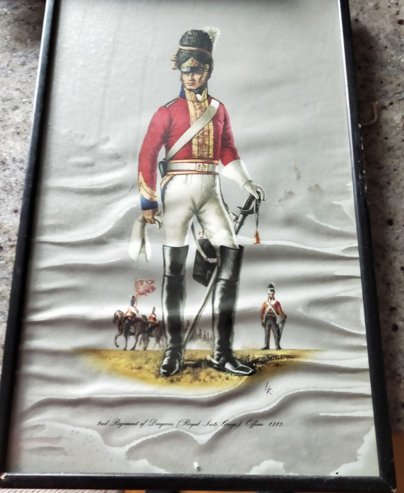 Art Conservation & Restoration - Historic Military Painting BEFORE