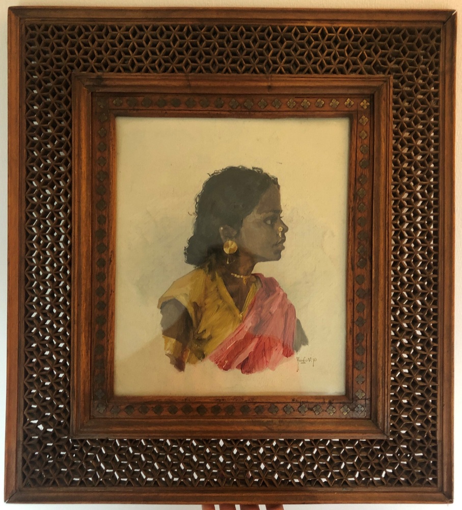 Art Conservation & Restoration - Frame and Painting BEFORE