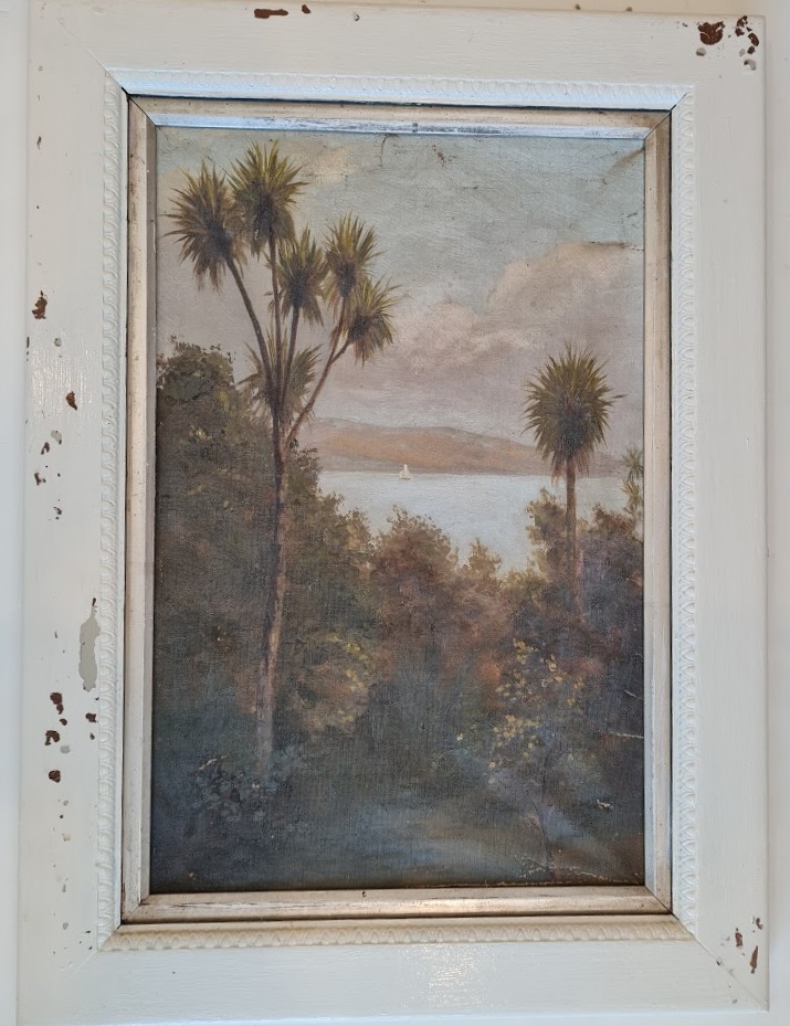 Art Conservation & Restoration - Landscape Painting BEFORE