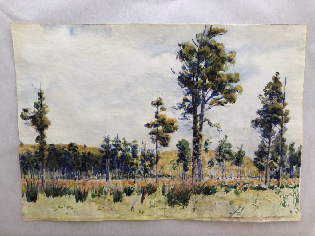 Art Conservation & Restoration - Landscape Painting BEFORE
