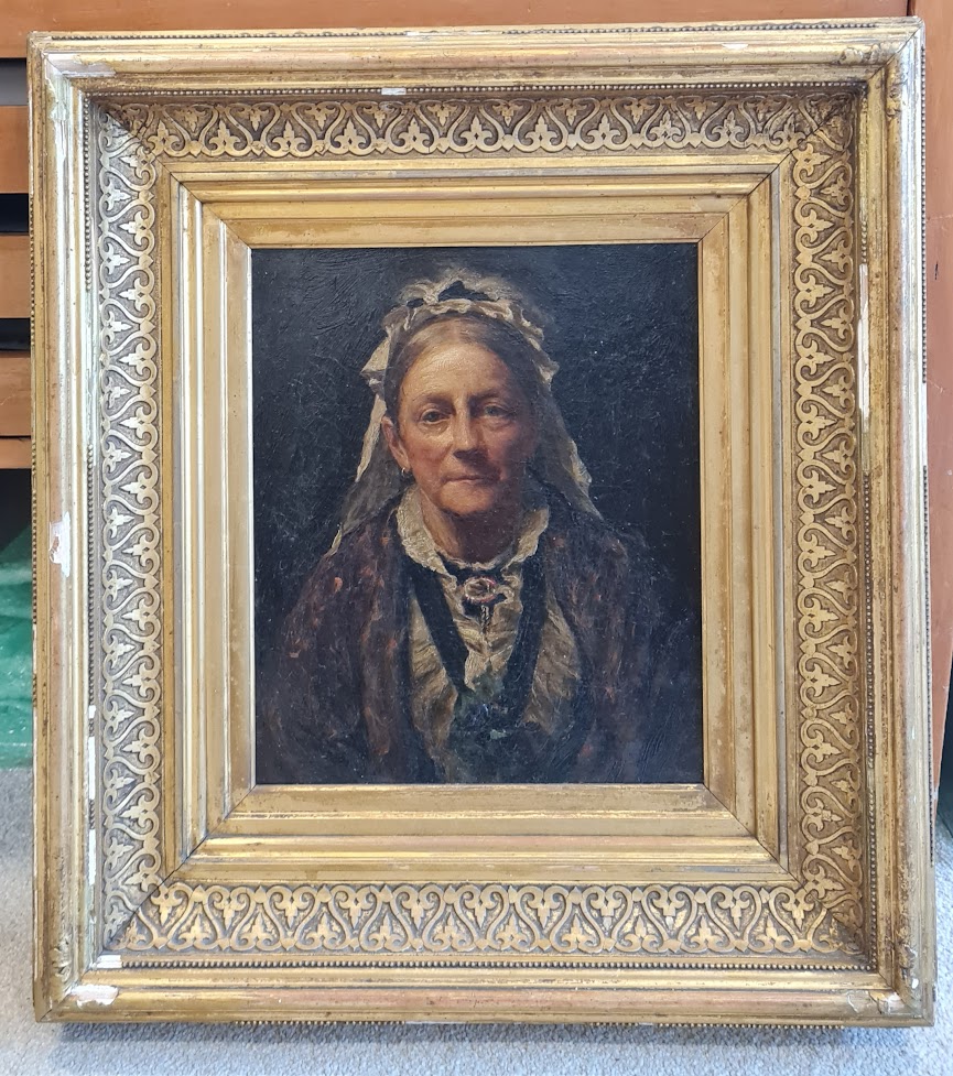 Art Conservation & Restoration - Portrait Painting BEFORE