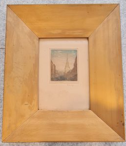 Art Conservation & Restoration - Etching BEFORE