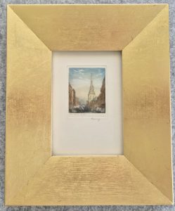 Art Conservation & Restoration - Etching BEFORE