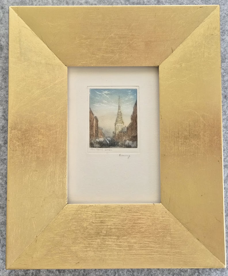 Art Conservation & Restoration - Etching BEFORE