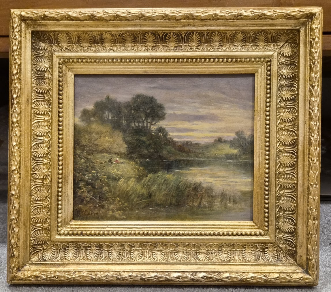 Art Conservation & Restoration - Oil Painting on Panel BEFORE