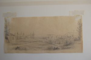 Art Conservation & Restoration - Graphite Drawing BEFORE
