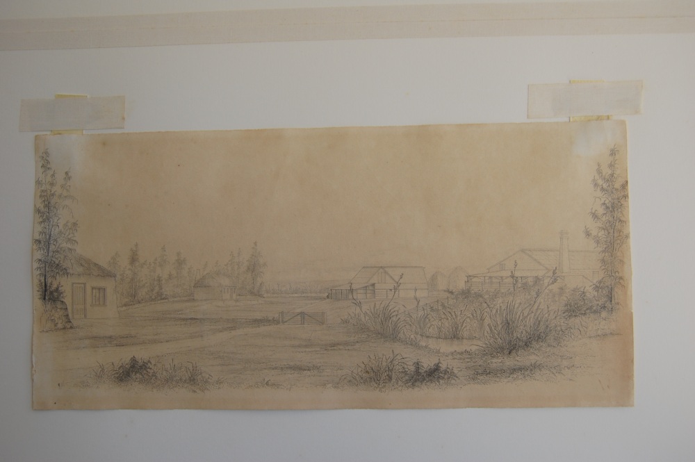 Art Conservation & Restoration - Graphite Drawing BEFORE